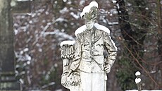 Pomník strá�mistra Franti�ka Schenka, kterého v roce 1911 zast�elil lupi�....