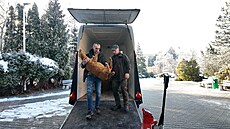 Do Fakultní nemocnice Ostrava p�iputoval i letos betlém v �ivotní velikosti,...