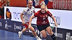 Martina �epková v utkání proti Dánsku.