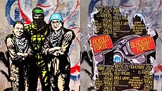 Nást�nná malba v �ím� od kontroverzního italského um�lce AleXsandra Palomba...