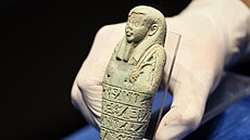 Egyptské poh�ební so�ky, které byly nalezeny p�i archeologických vykopávkách v...