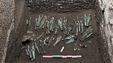 Egyptologové v troskách starovkého msta Danet v delt Nilu vykopali...