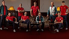 Nové dresy �eské fotbalové reprezentace, ve kterých se p�edstaví v b�eznové...