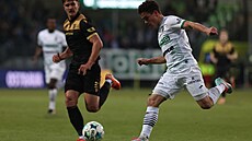 Momentka ze zápasu Karviné s Baníkem Ostrava.