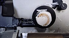 Larvy potemníka v laborato�ích na Mendelov� univerzit� v Brn� doká�ou rozkládat...