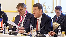 P�edstavitelé parlament� Slovenska, �eska a Rakouska se se�li v Bratislav� na...