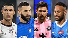 Ronaldo, Benzema, Messi a Neymar