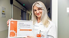 Petra Absolonov� byla za sv�j p��stup k pacient�m ocen�na.