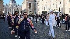 Pochode s olympijským ohnm u navtívila i Vatikán.