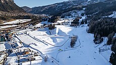 Pohled na becký stadion v Teseru, který bude pi paralympiád hostit také...