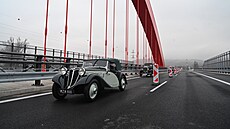 Silniái oteveli ást dálniního úseku D55 mezi Otrokovicemi a Napajedly....