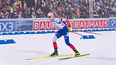 Markéta Davidová ve stíhacím závod� v Östersundu.