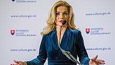 Slovenská ministryn kultury Martina imkoviová (20. února 2025)