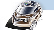 Gothic - návrh auta budoucnosti Mat�je Sulitky v gotickém slohu