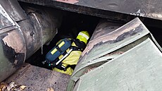 Hasi�i likvidovali na Tyr�ov� náb�e�í v Pardubicích po�ár v podzemním...