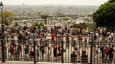 Pohled od baziliky na Montmartru