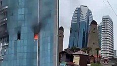 Ukrajinské drony zasáhly Groznyj a Gudermes