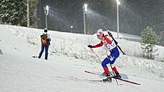 Joná� Mare�ek b�hem sprintu v Östersundu