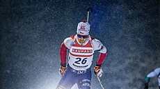 Vítzslav Hornig bhem sprintu v Östersundu