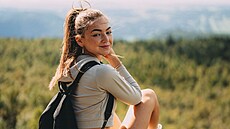 Aneta Kubátová, moderátorka basketbalového D��ína.