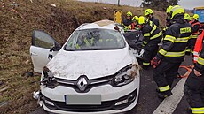 U odboky na Olová vrata se stetl kamion s osobním autem. (9. prosince 2025)