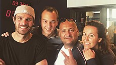 Martin Cihlá� s Leo�em Mare�em, Patrikem Hezuckým a Lucií �ilhánovou v Ranní...