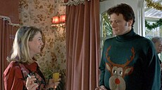 O�klivý váno�ní svetr, který tak odradil Bridget, byl v podivném kontrastu k...