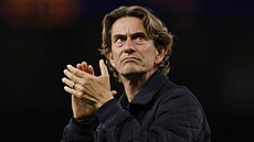 Kou Tottenhamu Thomas Frank po utkání proti Doncasteru.