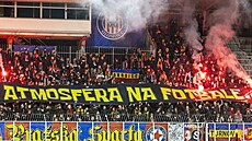 Sparantí fanouci bhem utkání v Olomouci.