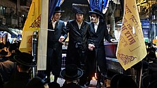 Hrdina? Ultraortodoxní bouliv slaví v Jeruzalém proputní lena své...