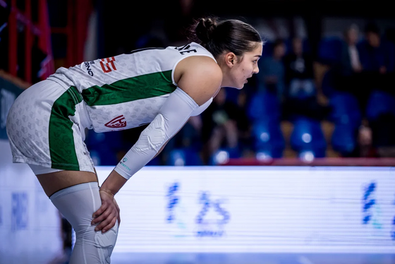 Eli�ka Hamzová v zápase proti Lublinu.