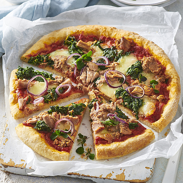 Celozrnná pizza z pomalu kynutého těsta