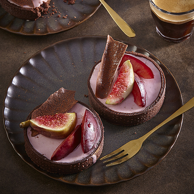 Čokoládové dortíčky s ovocem