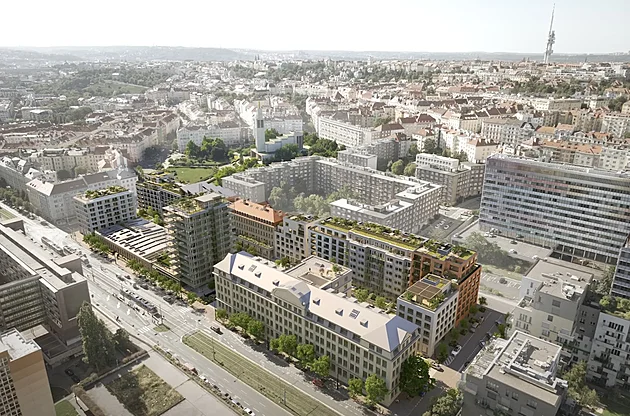 Areál Koh-i-nooru ve Vršovicích se promění v blok domů, developer získal povolení