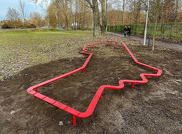 Výtvarný objekt v Píbrami (10. prosince 2025)