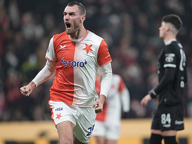 Slavia - Jablonec 4:3, hosté třikrát srovnali, poslední slovo měl ale dvougólový Chorý