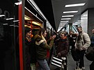 Zprovozn�n� zmodernizovan� stanice metra C Pankr�c. (19. prosince 2025)
