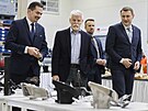 Prezident Petr Pavel p�i n�v�t�v� firmy KV Final v Ralsku (11. prosince 2025)