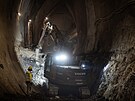 Ra�ba tunelu metra D stanice Pankr�c (11. prosince 2025)