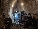 Ra�ba tunelu metra D stanice Pankr�c (11. prosince 2025)