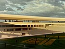 Vizualizace budouc podoby mstskho fotbalovho stadionu na Srbsk v Brn.