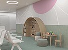 Vizualizace nov porodnice ve Fakultn nemocnici Brno.