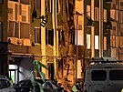 Panelový d�m v ruském Tveru zasa�ený dronem (12. prosince 2025)