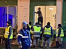 Panelový d�m v ruském Tveru zasa�ený dronem (12. prosince 2025)