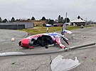 Nehoda v�rn�ku u leti�t� v Hradci Kr�lov� (19. prosince 2025)