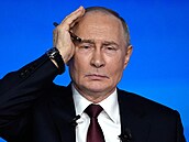 Vladimir Putin na ka�doro�ní tiskové konferenci (19. prosince 2025)