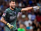 eský branká Luká Zima v dresu druholigového nizozemského Venla v lét 2022.