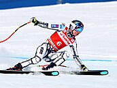 Ester Ledecká na trati sjezdu ve Svatém Mo�ici