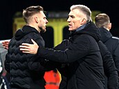 Trenér Plzn� Martin Hyský po zápase s Duklou Praha.