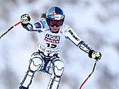 Ester Ledecká b�hem tréninku na sjezd ve Val D�Isere
